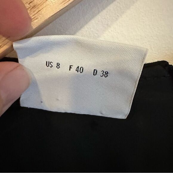 Akris Punto Black and Gray Sleeveless Sheath Midi Dress Size 8 - Picture 7 of 8